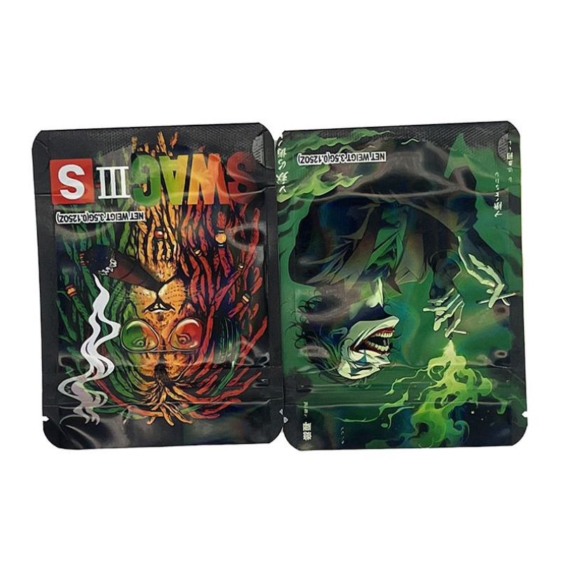3.5g Pop Culture Mylar Weed Bags — Cartoon & Retro Style